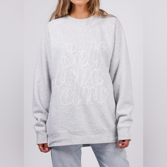 Brunette The Label Sweaters - BTL Self Love Club Big Sister Crew